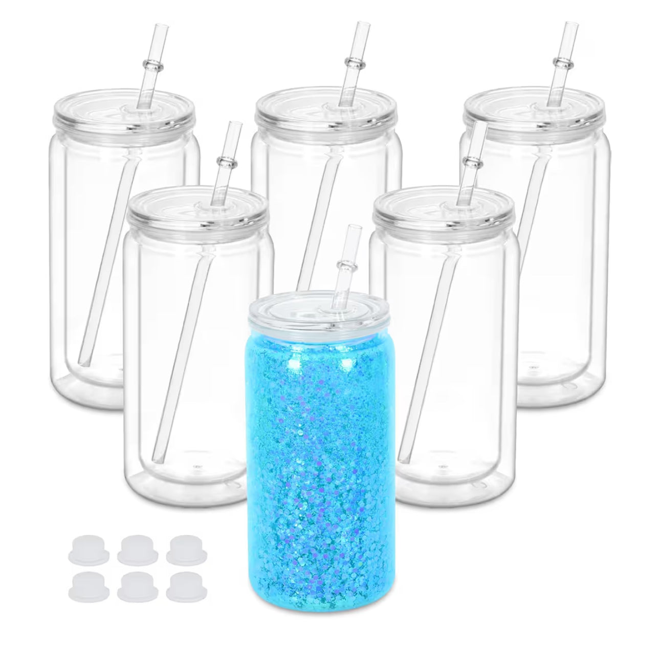 16 oz Acrylic Snowglobes