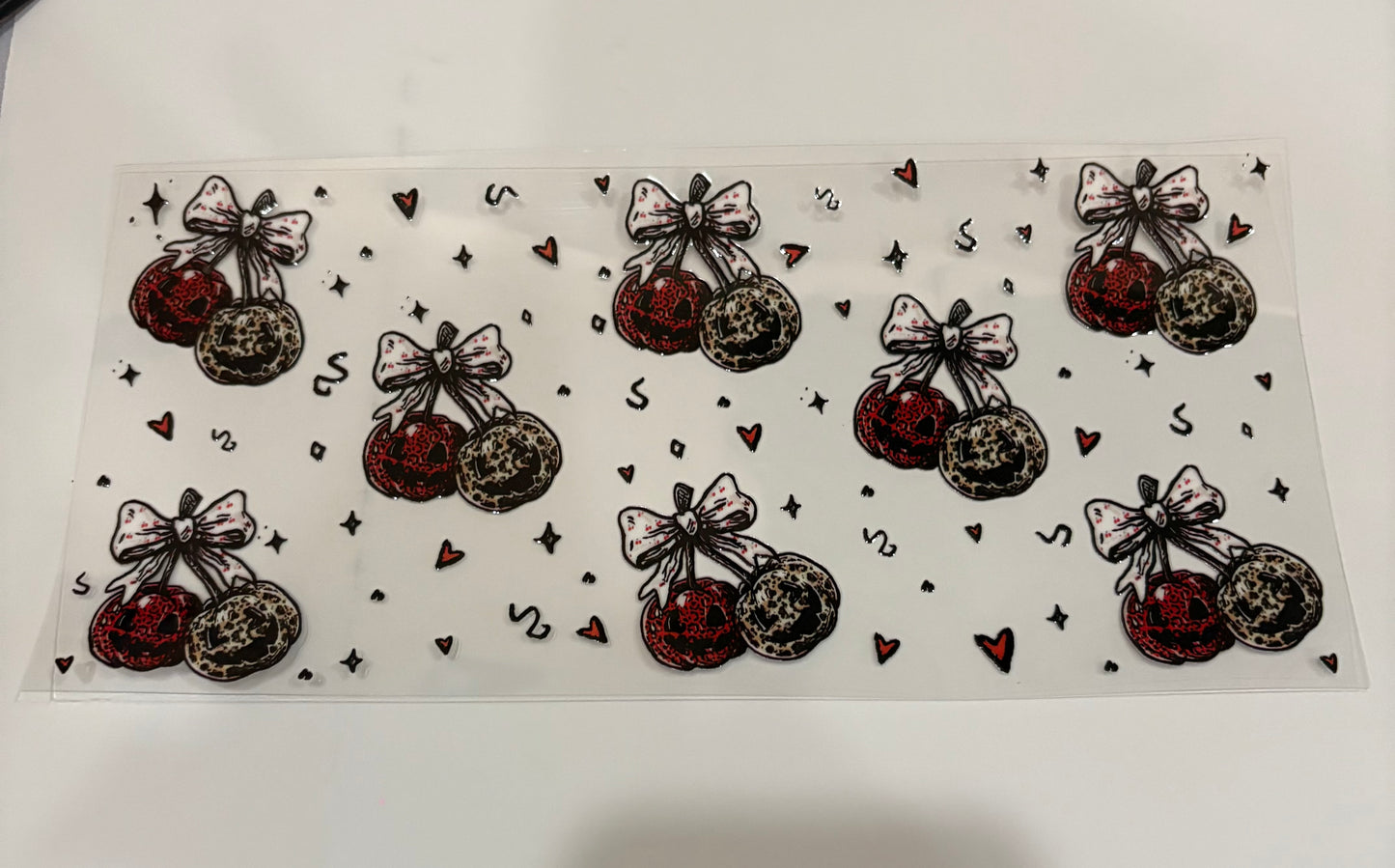 Cheetah Pumpkin Cherry Bow