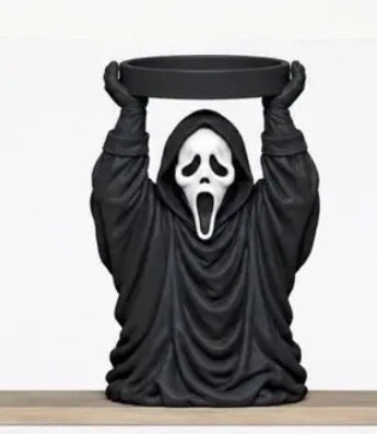 Ghost Face Candle Holder