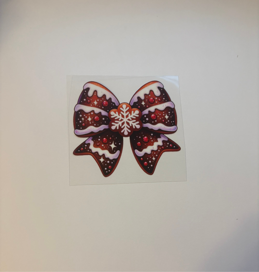 Gingerbread House Bow #56