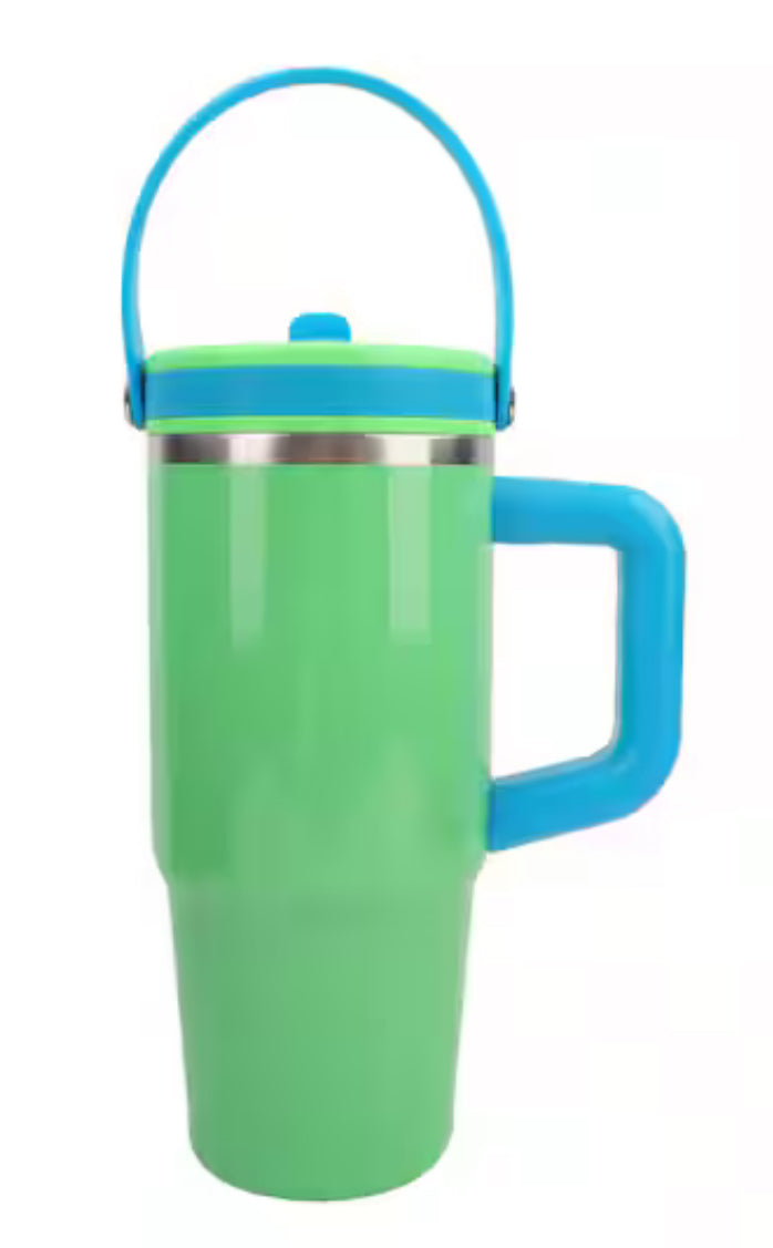 20 oz Neon Stainless Steel