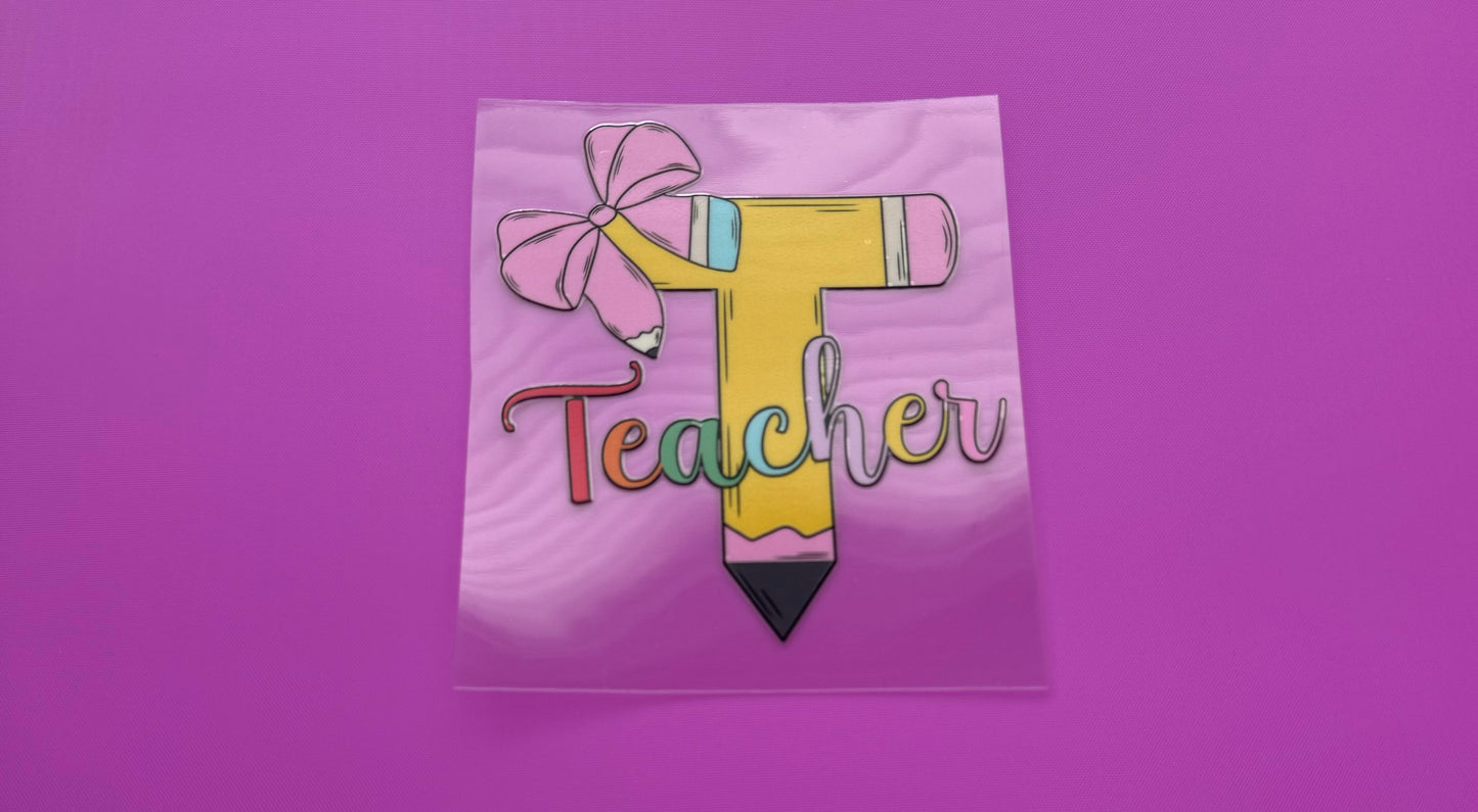Teacher Pencil Bow