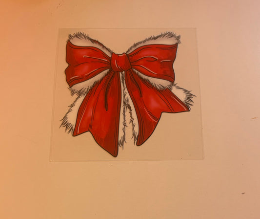 Santa Fluff Bow #65
