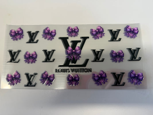 LV Purple Bow