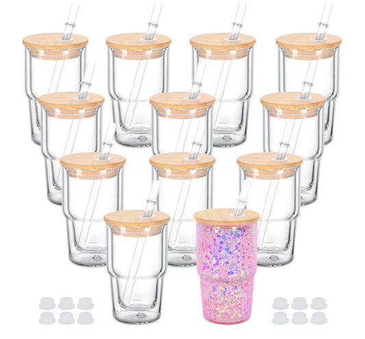 4 oz Snowglobe shot glasses