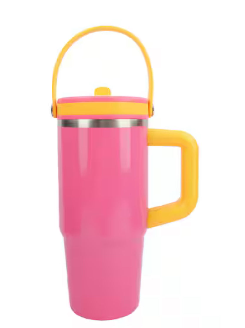 20 oz Neon Stainless Steel