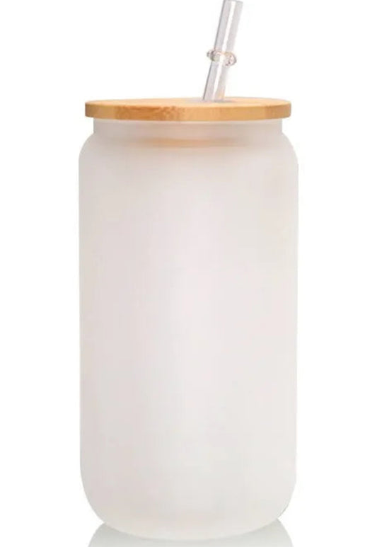 Frosted 16 oz Glass