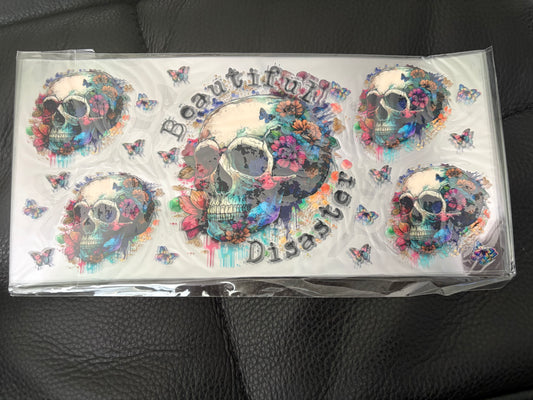 Beautiful Disaster Skull
