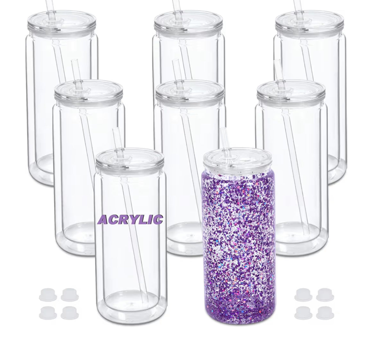 20 oz Plastic Snow Globe