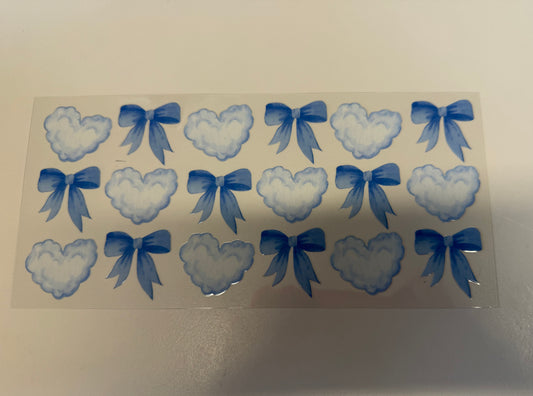 Blue Bow Heart