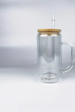 15 oz Glass w/Handle