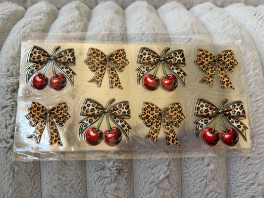 Leopard Cherry Bow