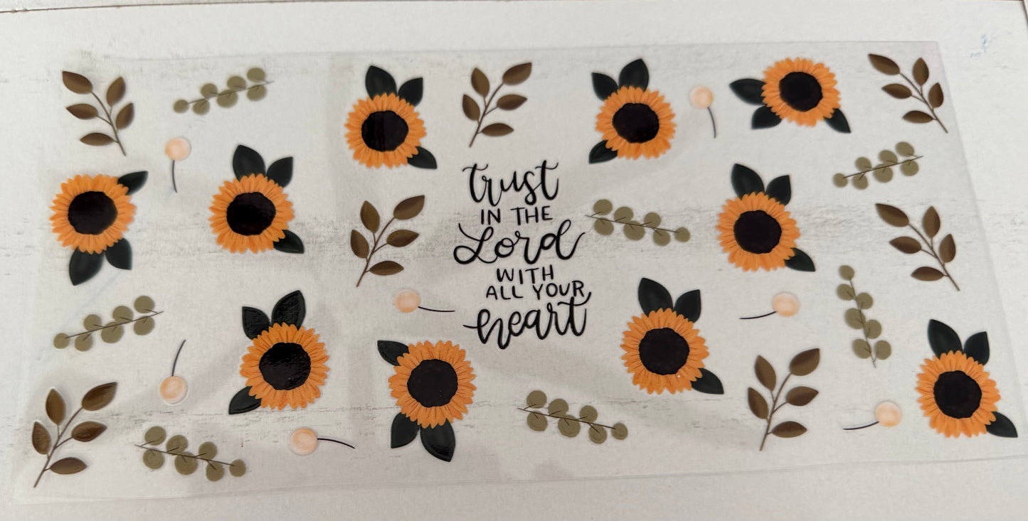 Trust In The Lord Sunflower