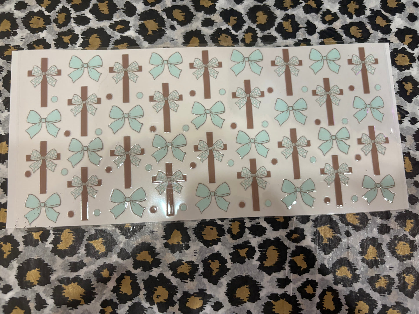 Blue Bow/Cross