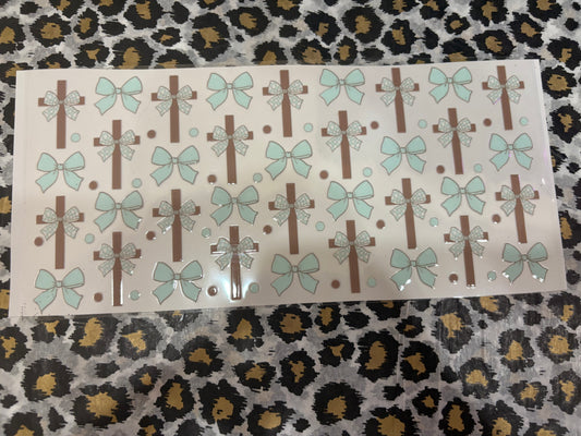 Blue Bow/Cross
