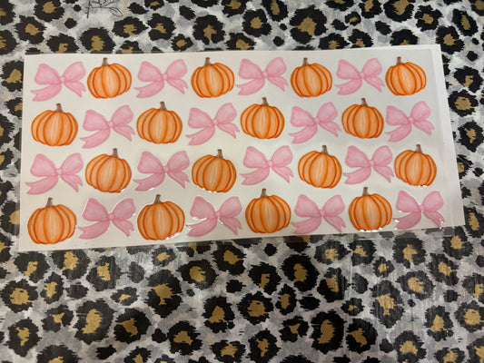 Pink Bow Pumpkin #78