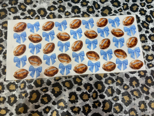 FootBall Bow Blue