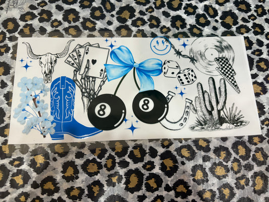 Blue 8 Ball Western