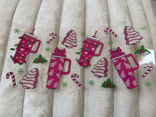 Christmas Tumblers Pink